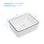 Lavabo de salle de bain rectangulaire en céramique 16 po x l 12 po-111797620
