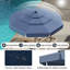 Parasol de patio solaire de 10 pi avec 32 lumières DEL et dessus ventilé à 3 niveaux-1840568339