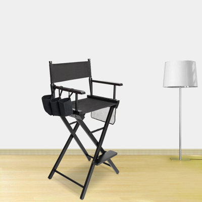 31" Height Tall Wood Directors Chairs Folding Artist Makeup Chair