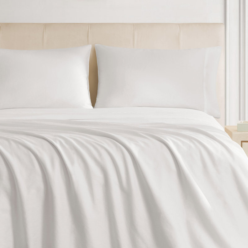 The Sheet Lab Cloud Embrace Sheet Sets, White, Twin XL Sheet Set with 1 Pillowcase
