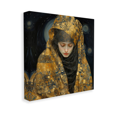 «Astral Geometric Portrait», art mural sur toile par Rb