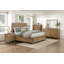 Commode de rangement 5 tiroirs brun clair