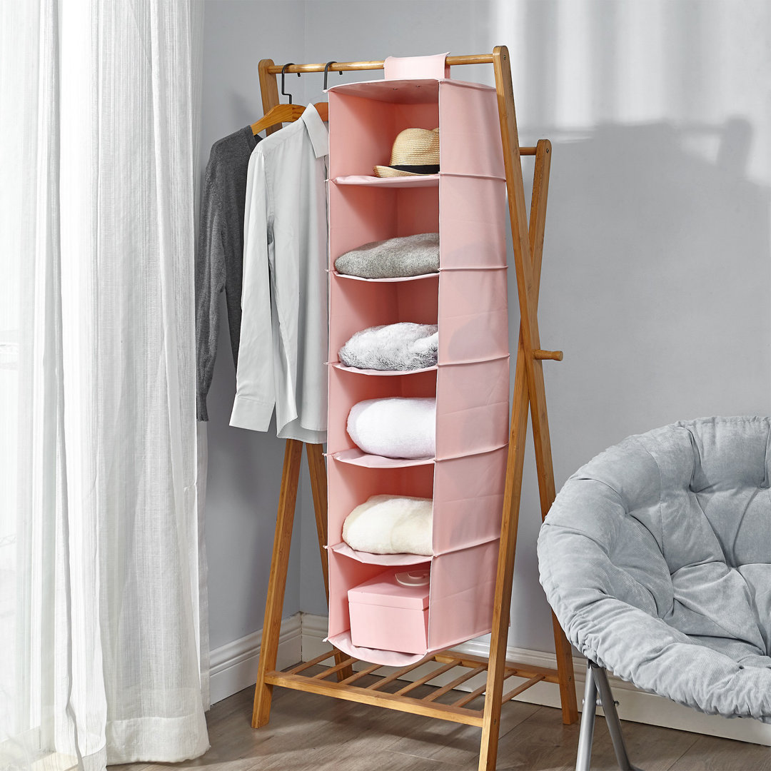 Hanging Sweater Shelves - TUSK® College Storage - Rose Quartz DormCo