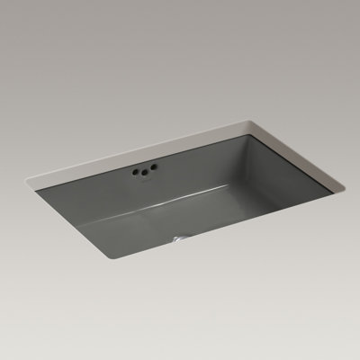 Kathryn® Vitreous China Rectangular Undermount Bathroom Sink and Overflow