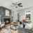 Derick 5-Blade Modern Ceiling Fan with LED Light and Remote Control-1458728787-1438298602
