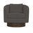 Camino 32'' Wide Genuine Leather Top Grain Leather Swivel Barrel Chair-61492595-61492596