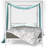 Saretta Metal Canopy Bed-1446171078