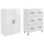  Cabinet Set 2 Pcs Engineered Wood Storage Home Furniture Solution-388677979