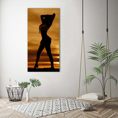 Short Skirt - Wrapped Canvas Print
