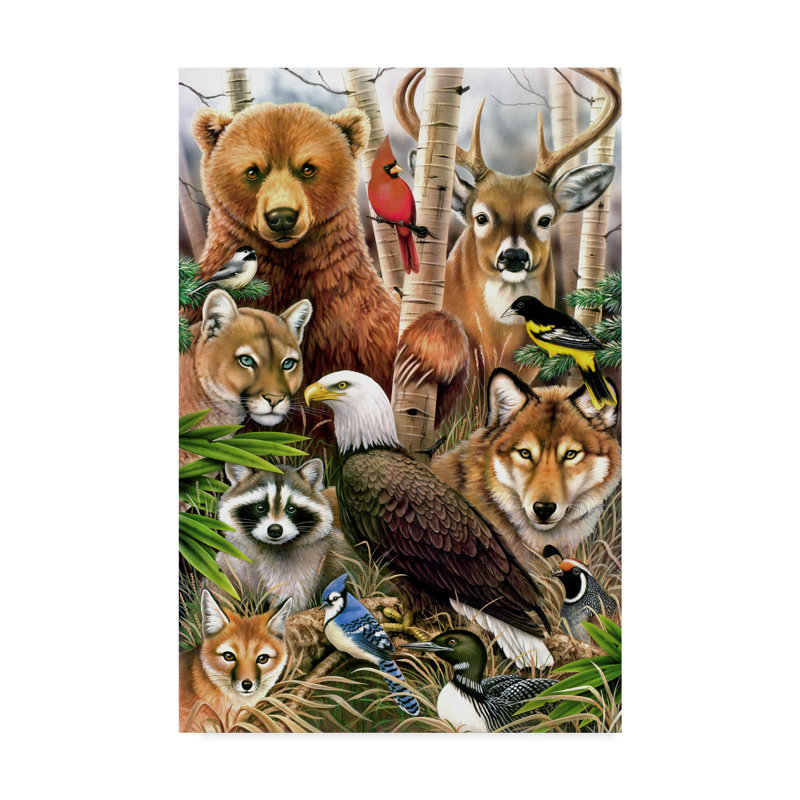 Reproduction d’art sur toile tendue, H 19 po x l 12 po x P 2 po