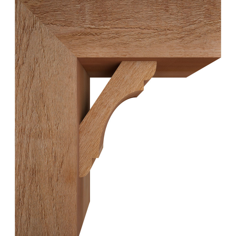 Olympic Block Offset Brace Bracket, 24 x 20, 8"W Western Red Cedar (Rough Sawn)