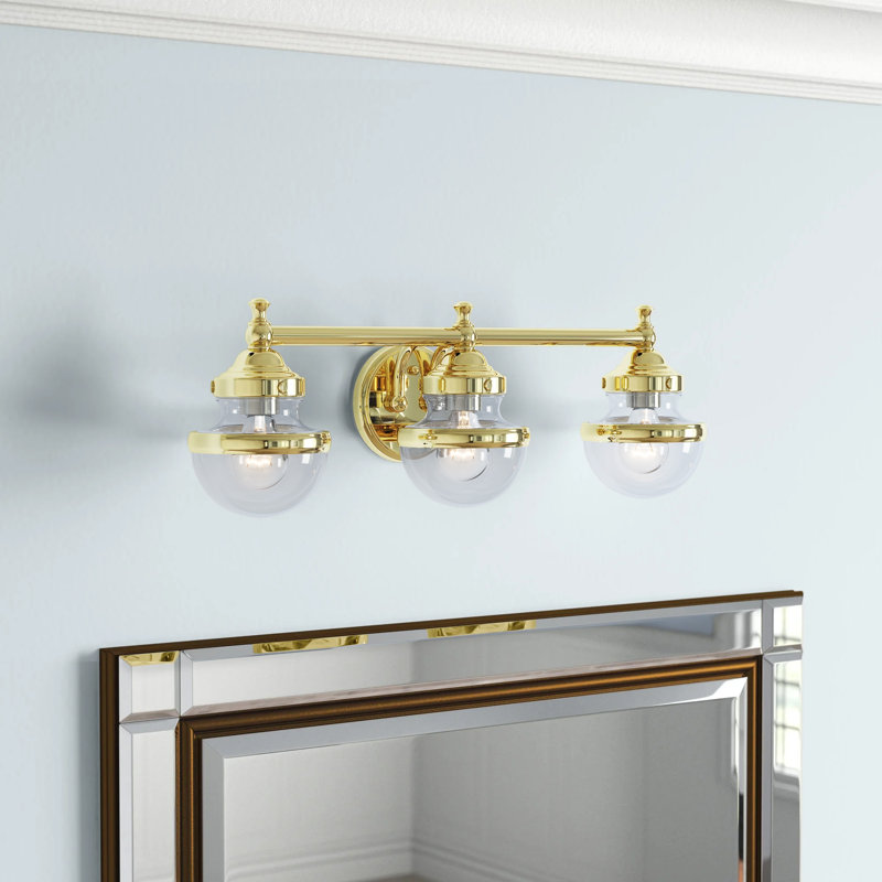 Liverman 3 - Light Dimmable Vanity Light, Polished Brass