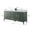 Meuble-lavabo double 72 po avec plateau en marbre-94811308-94811311