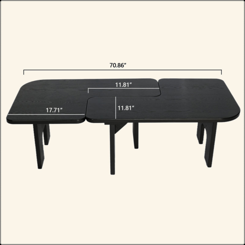 Ensemble de tables basses gigognes Modern Modern