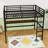 Queen Size Loft Bed With Desk And Smart Lighting