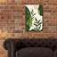 «Green Abstract Leaves No 2» par Andreas Magnusson, art mural en verre acrylique-817158695