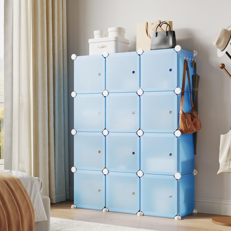 30 Pair Shoe Rack, Blue