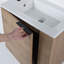 Meuble-lavabo de salle de bain avec lavabo 22 po pour petite salle de bain, meuble-lavabo flottant avec porte à fermeture en douceur-113178358