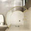 Ensemble de douche de coin rond en or brossé L 40 po x l 40 po x H 72,83 po Breeze