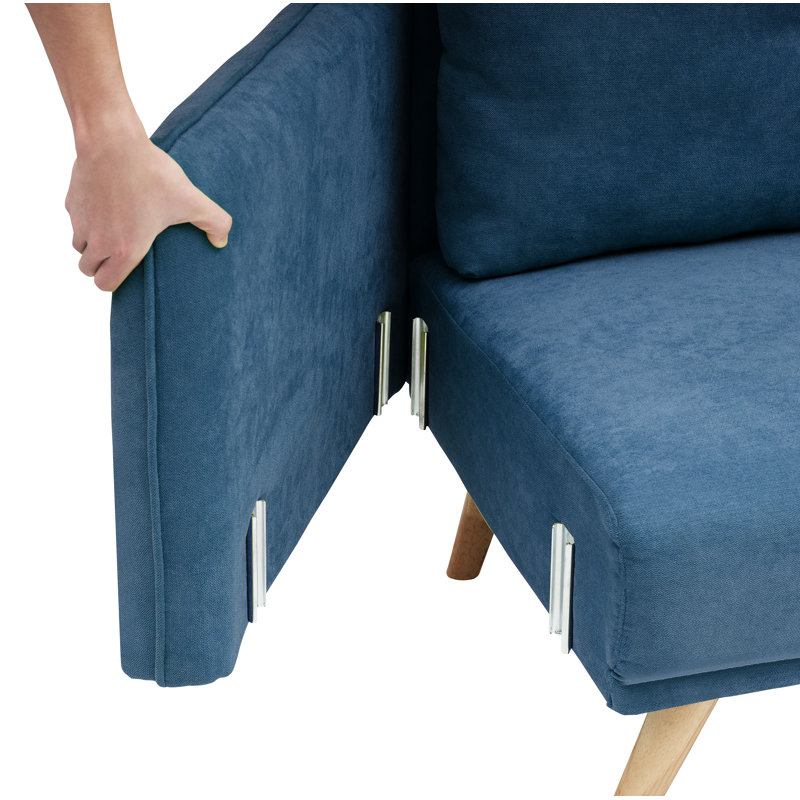Causeuse Islandais Fresh Tone, 100 % polyester bleu