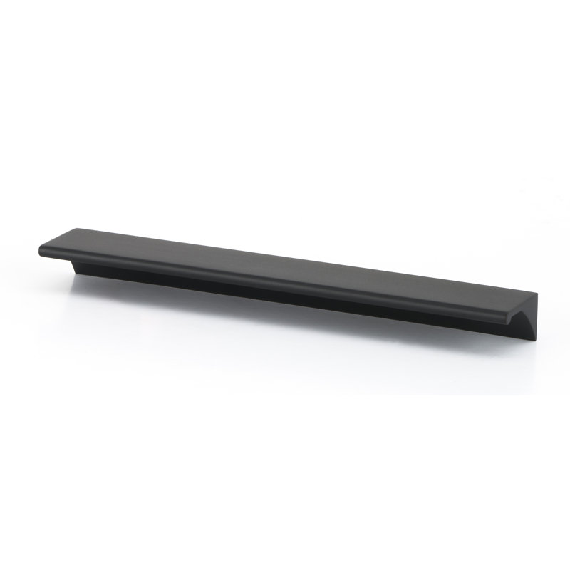 6" Center to Center Finger Pull, Matte Black, 6"