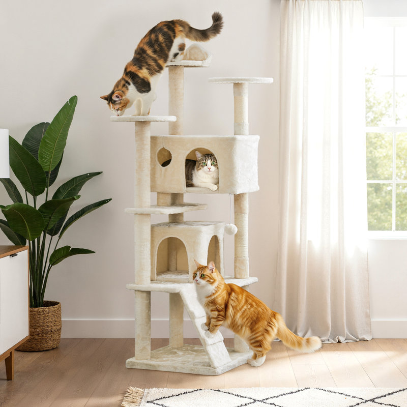 Tour pour arbre à chat 70 po Suzette, Beige