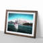 Boat on the Lake in New Zealand in Abstract - Picture Frame Painting Print-55679185-55679180