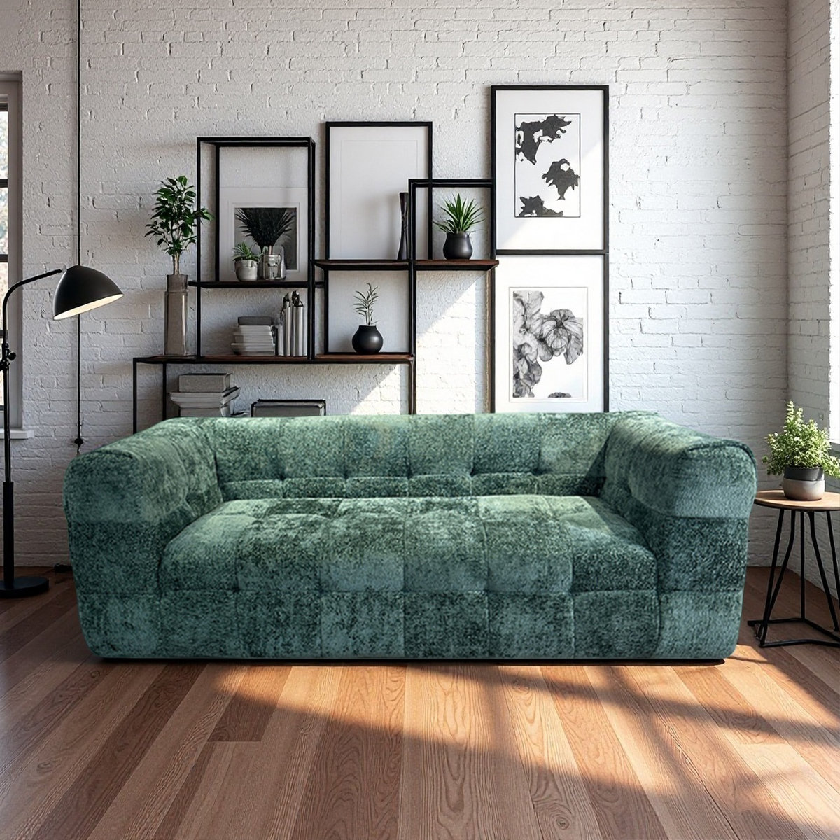 Hokku Designs Modern Luxury Green Chenille Compression Sofas | Wayfair - Modern Luxury Green Design