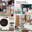 Poubelle à couvercle ouvert en acier inoxydable 9 gallons avec couvercle amovible et doublure Home Zone Living