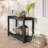 Rectangular Outdoor All-Weather Console Table,Black-110559033