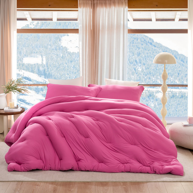 Look At This Thicky - Coma Inducer® Oversized Comforter Set - Standard Thicky, Queen Comforter + 2 Standard Shams, Pink