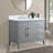 42'' Single Bathroom Vanity with Engineered Marble Top-94811315-94811310