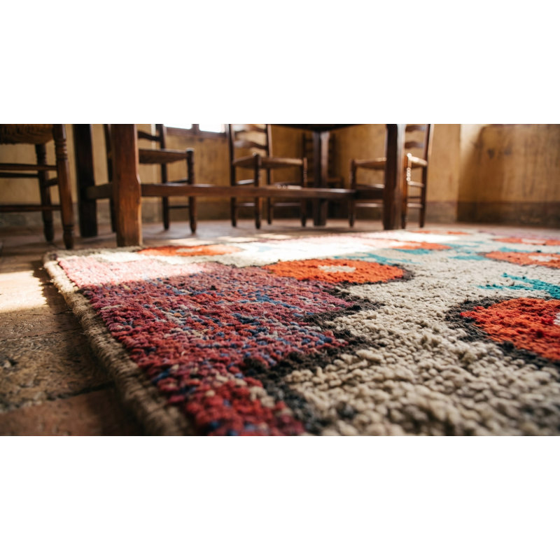 Tapis en laine crocheté American Antique