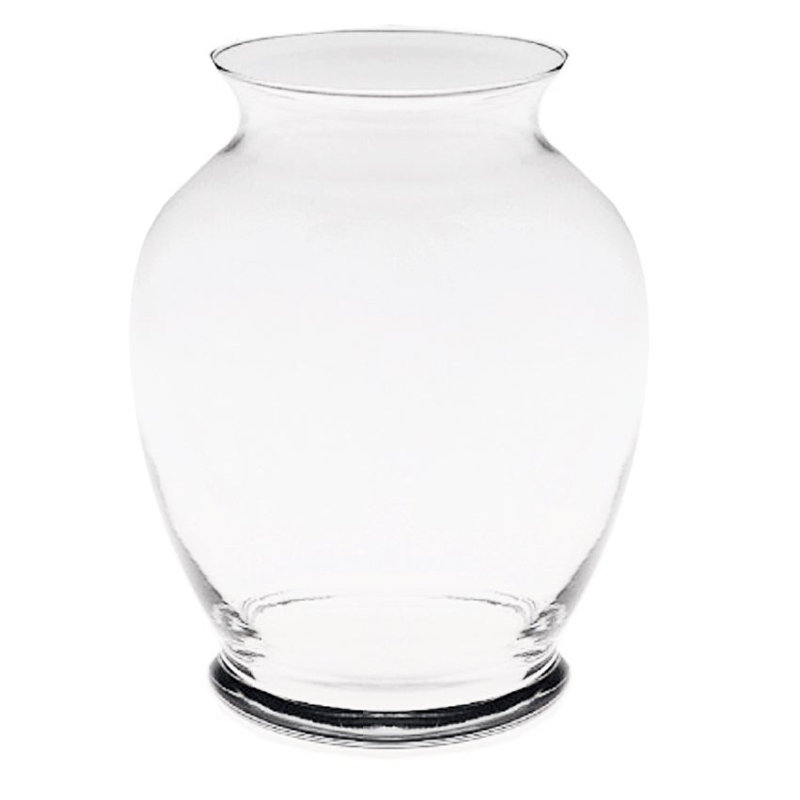 Vase de table en verre Jadyen, H 6,25 po x l 3,75 po x P 3,75 po