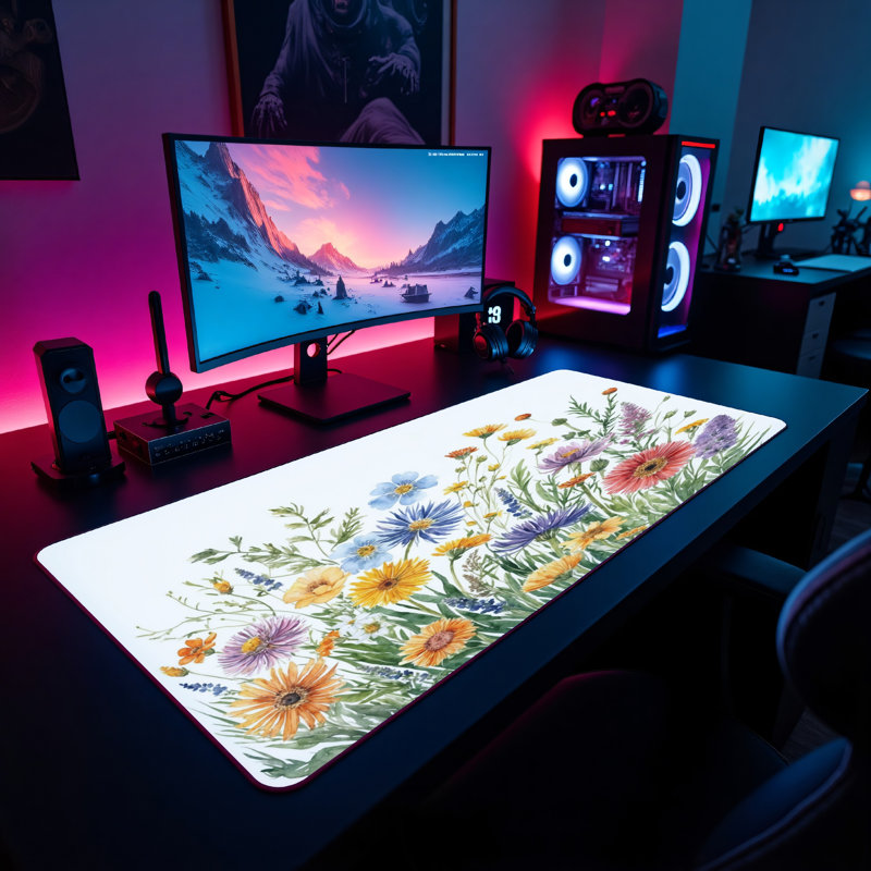 Polyester Desk Pad, 31.5x15.5