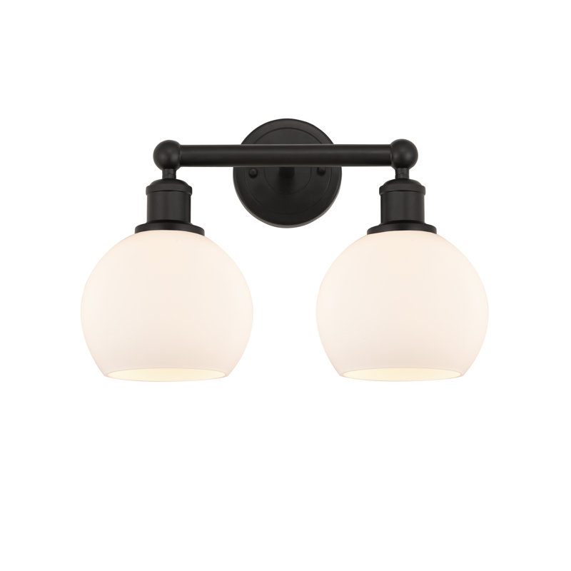 Cambria 2 - Light Dimmable Vanity Light, Matte White, Oil Rubbed Bronze