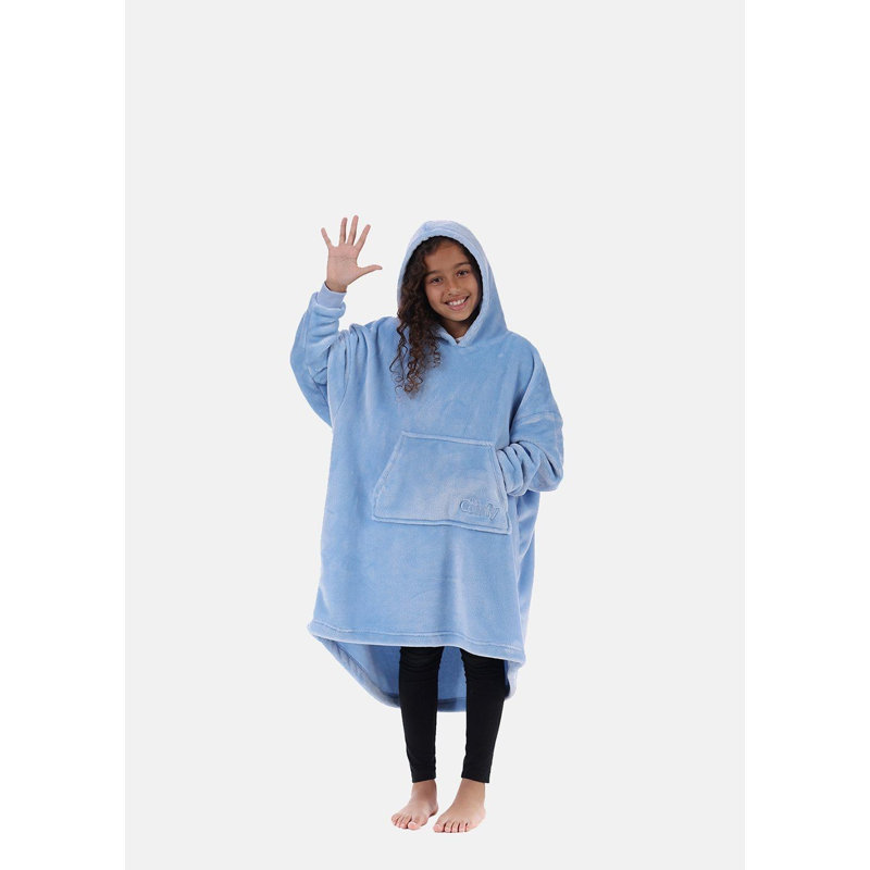 Plain Weave / Muslin Throw Blanket, Blue