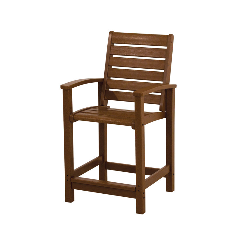 Chaise de comptoir POLYWOOD Signature, Teck