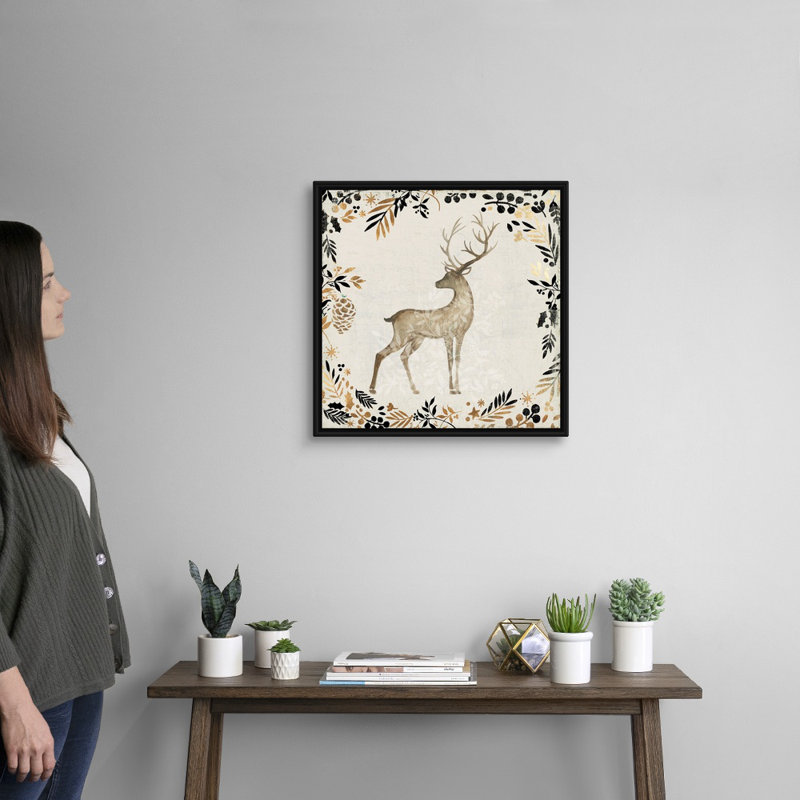 Reproduction d’art sur toile Dunder, Cadre noir, 22" H x 22" W x 1.75" D