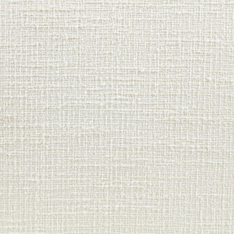 Tabouret de comptoir rembourré en tissu Maud, Tissu crème / finition naturelle