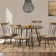 Keith Round Metal Base Dining Table