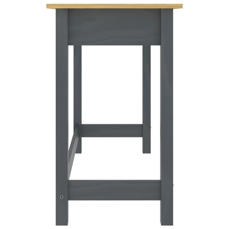Fung 110cm Solid Wood Console Table, Grey, Brown