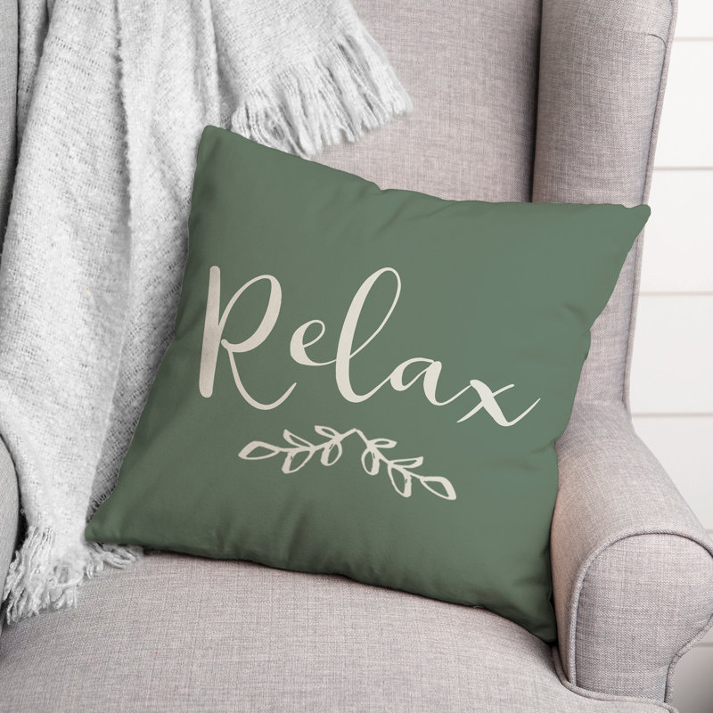 Outdoor Reversible Throw Pillow, Green