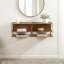 Table d'appoint flottante en métal Nomi pour utilisation comme tablette de rangement murale pour les petits espaces-395190897