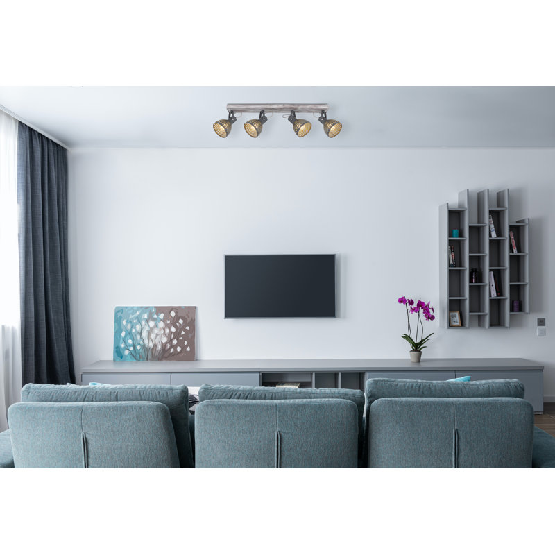 Madaket 125cm 4 -Light Track Kit, Grey, Grey