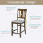 Chaises de salle à manger seulement, ensemble de chaises de salle à manger à hauteur de comptoir pour 4 personnes, chaise de cuisine avec siège rembourré-1624139157