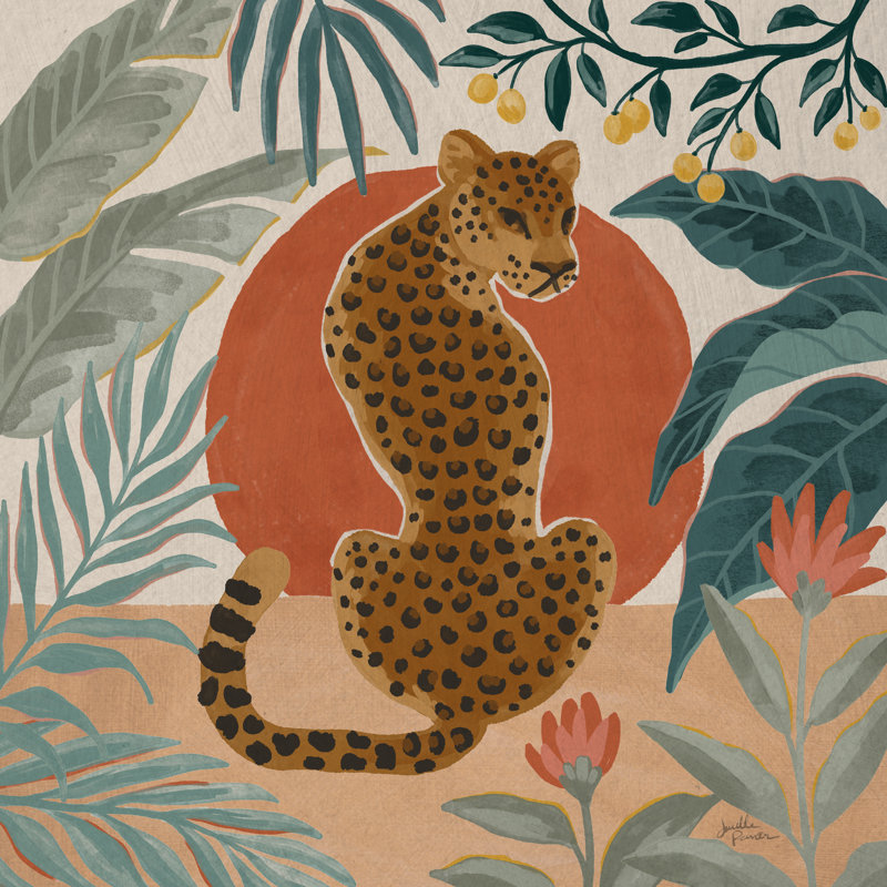 «Big Cat Beauty II» par Janelle Penner - peinture sur toile tendue, H 30 po x l 30 po