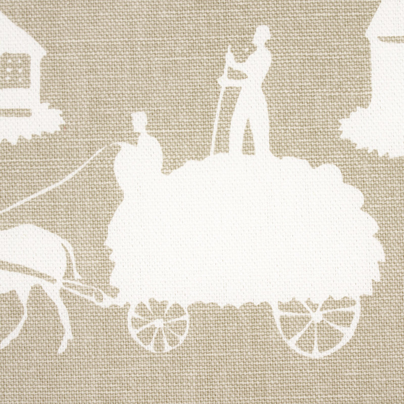 Farm Scene Fabric, Neutral
