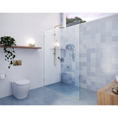 Panneau de douche simple fixe sans cadre 55 po x 78 po Vela