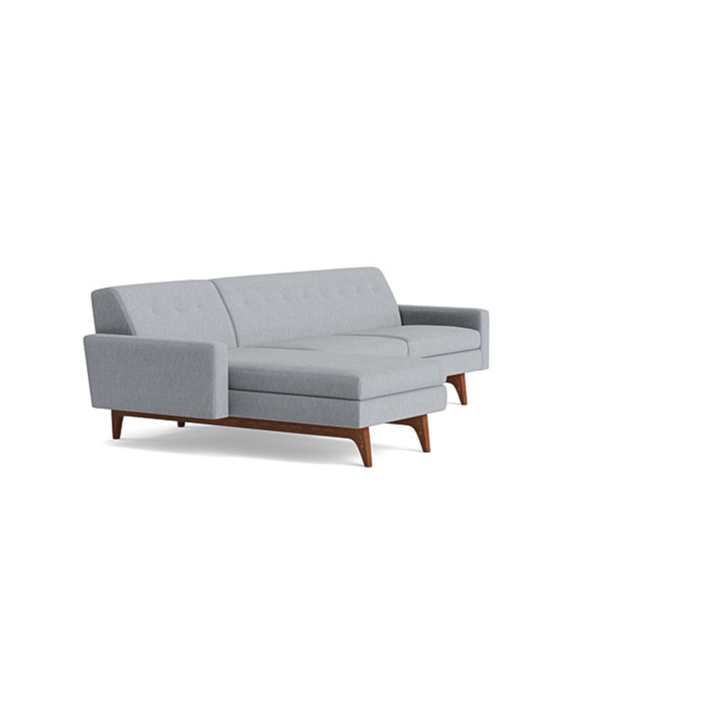 Tyler Chaise Sectional, Performance Weave - Zinc, Left Hand Facing